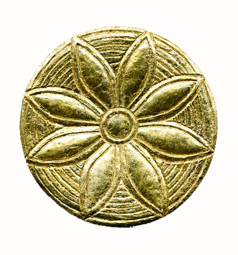 Assyrian Rosette Gold Leaf - Click Image to Close